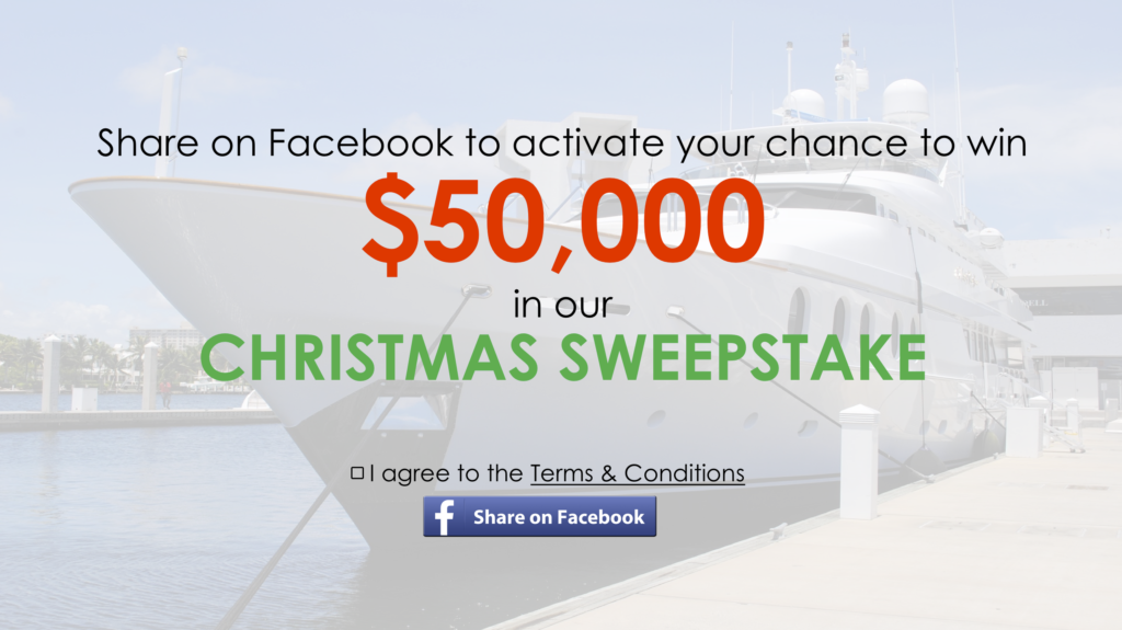 Example 1: App offering $50,000 prize for posting on Facebook — policy violation