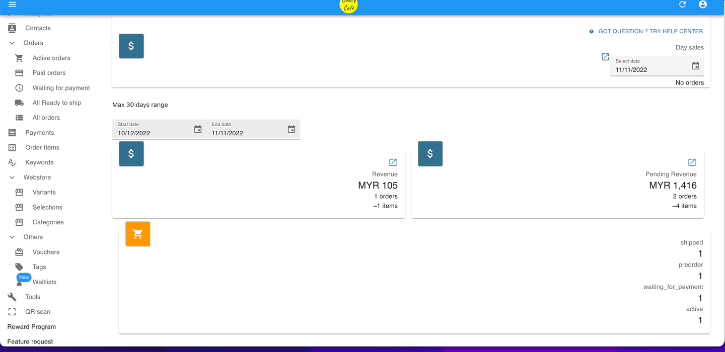 Animation showing how to download the bulk upload keywords sample file