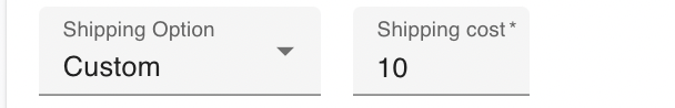 Custom shipping fee on an order