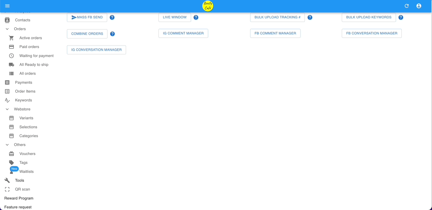 Animation showing how to upload the updated keywords file